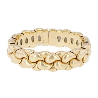 Hald-rigid Chopard Casmir bracelet in yellow gold