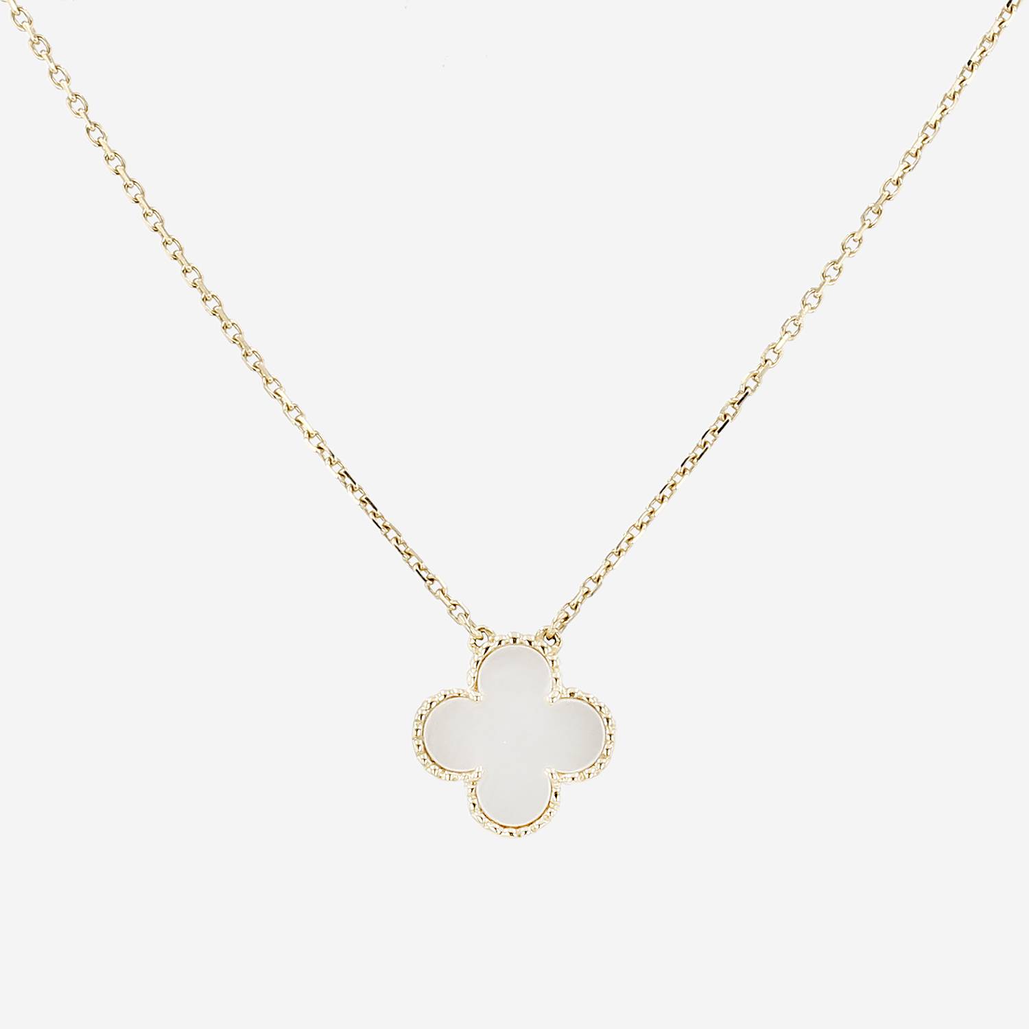 Collana Van Cleef & Arpels Vintage Alhambra in oro giallo e madreperla