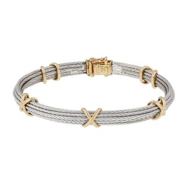 Bracelet Fred Force 10 en or jaune et acier