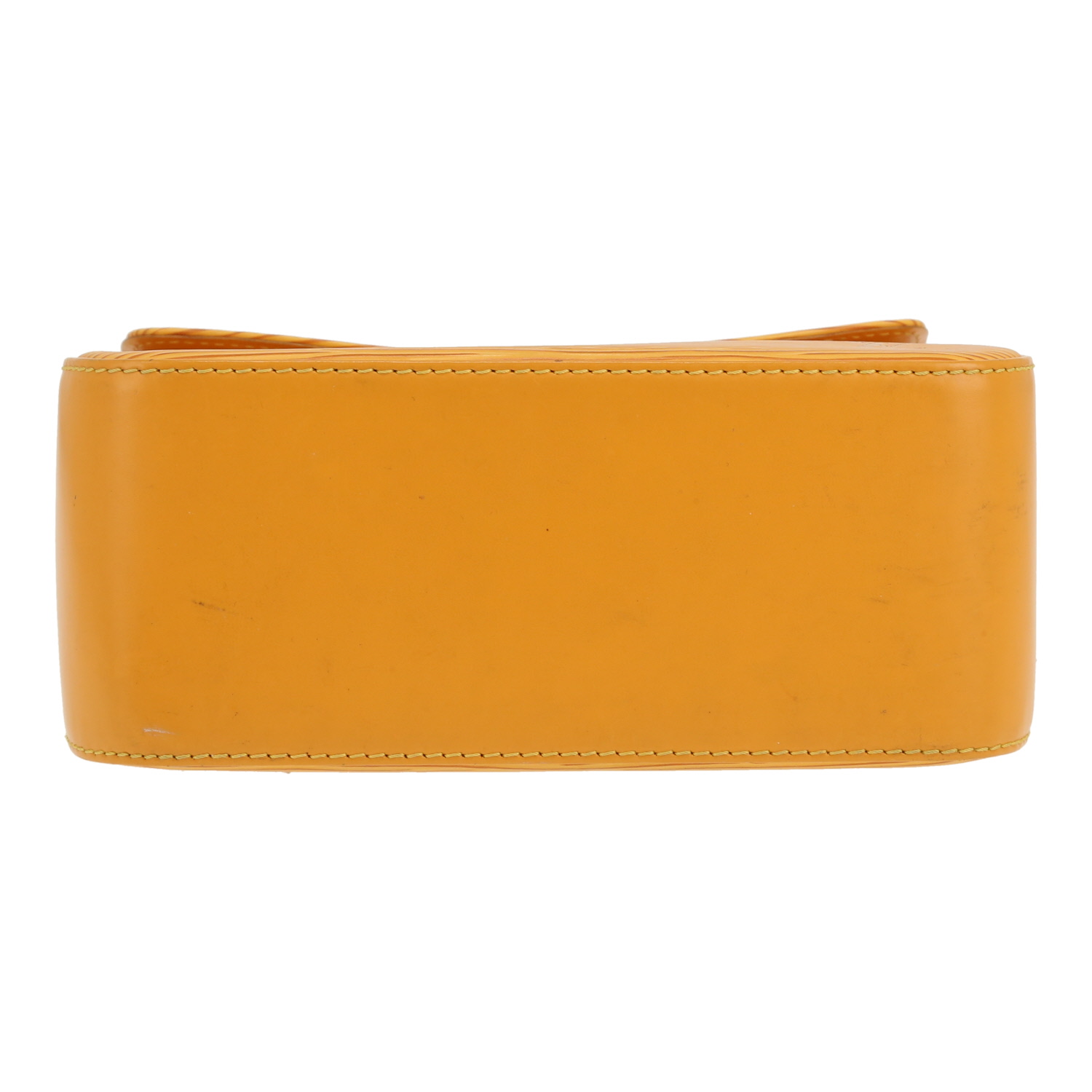 Sac à main Louis Vuitton  Buci en cuir épi jaune - Detail D1