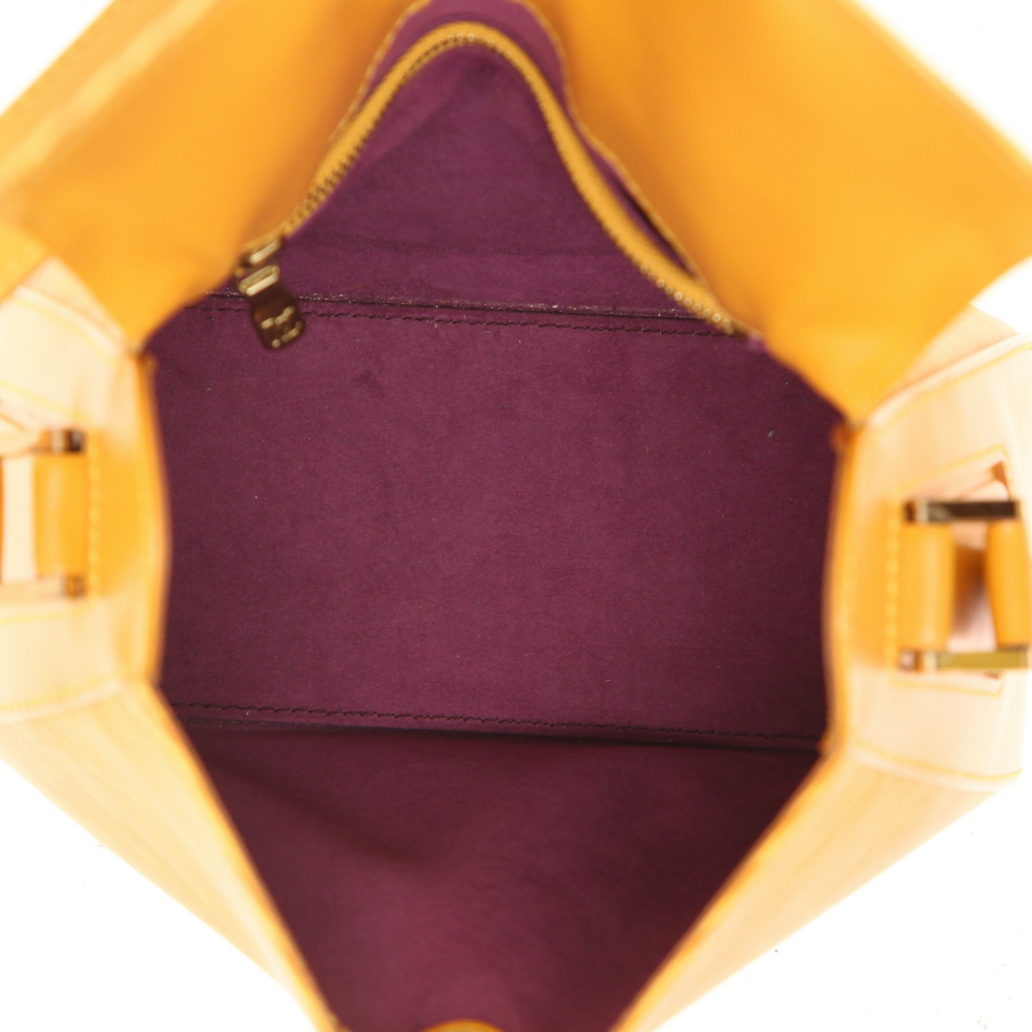 Bolso de mano Louis Vuitton  Buci en cuero Epi amarillo - Detail D3