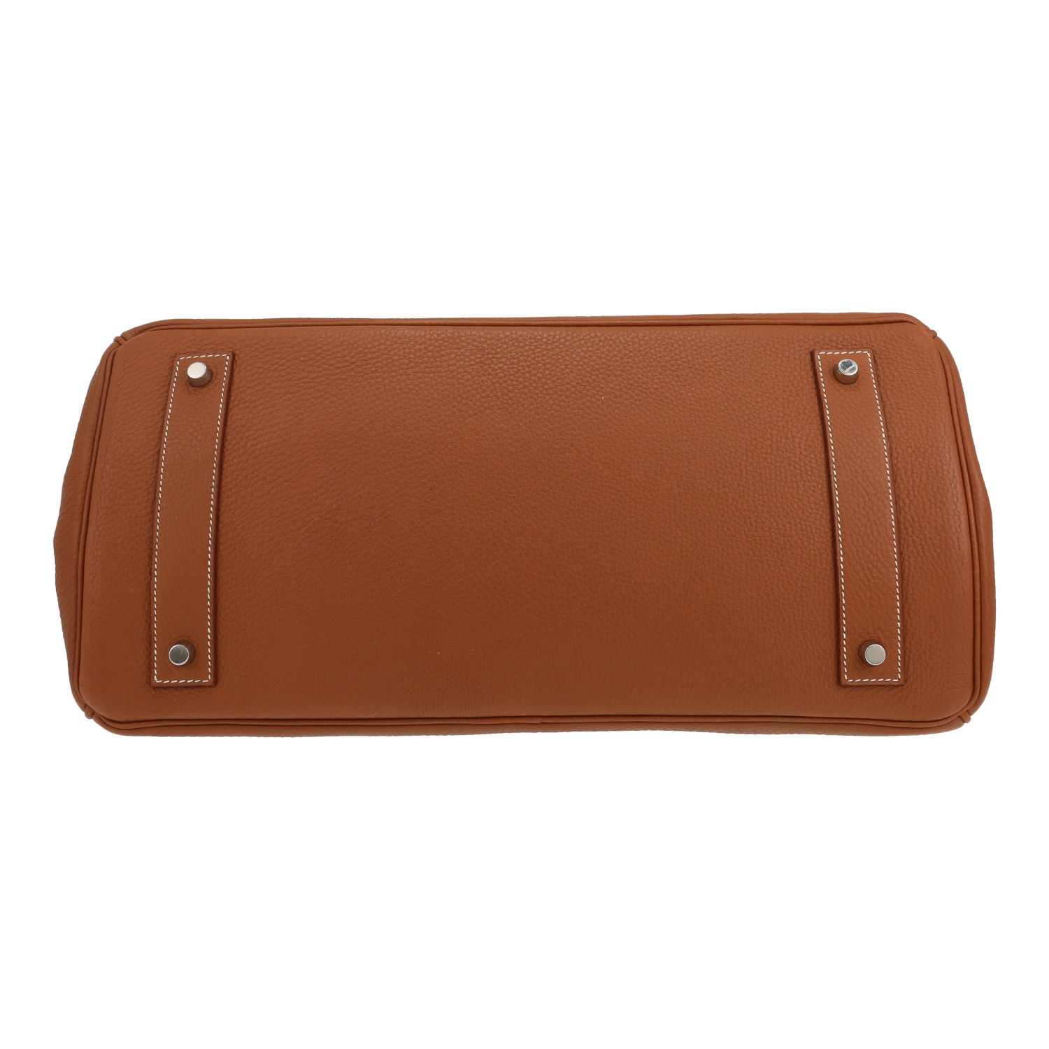 Hermès  Birkin Shoulder bag worn on the shoulder or carried in the hand  in gold togo leather - Detail D1