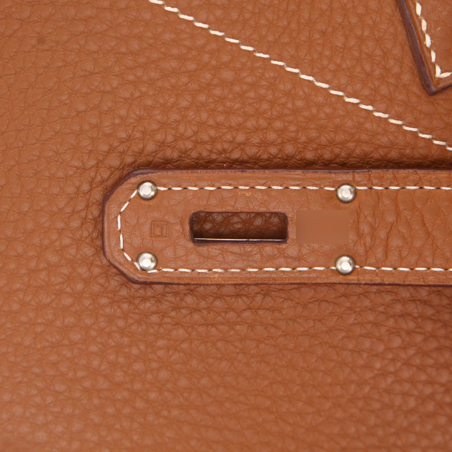 Borsa da spalla o a mano Hermès  Birkin Shoulder in pelle togo gold - Detail D4