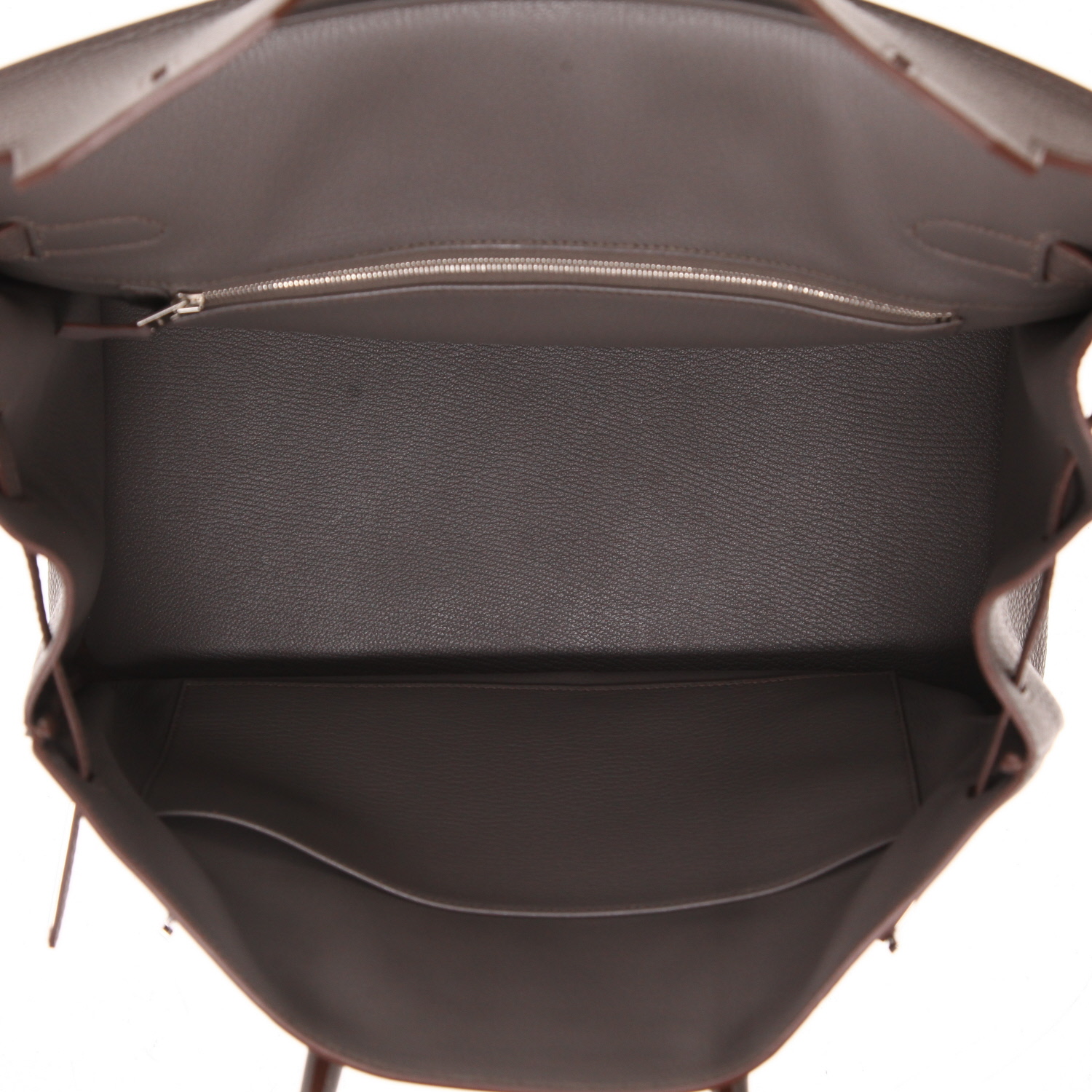 Hermès  Birkin 35 cm handbag  in grey togo leather - Detail D3