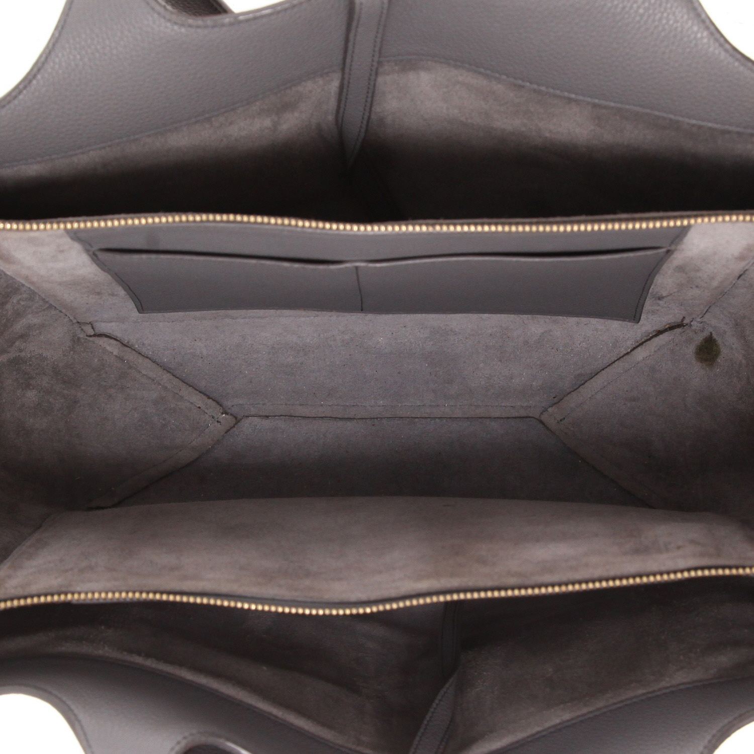 Sac à main Celine  Tri-Fold en cuir gris - Detail D3