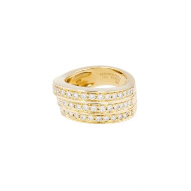 Mauboussin Les Etapes De La Vie ring in yellow gold and diamonds