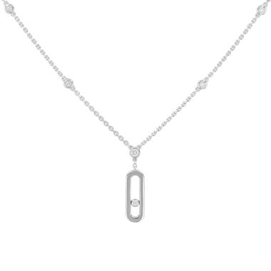 Collier Messika Move Uno en or blanc et diamants