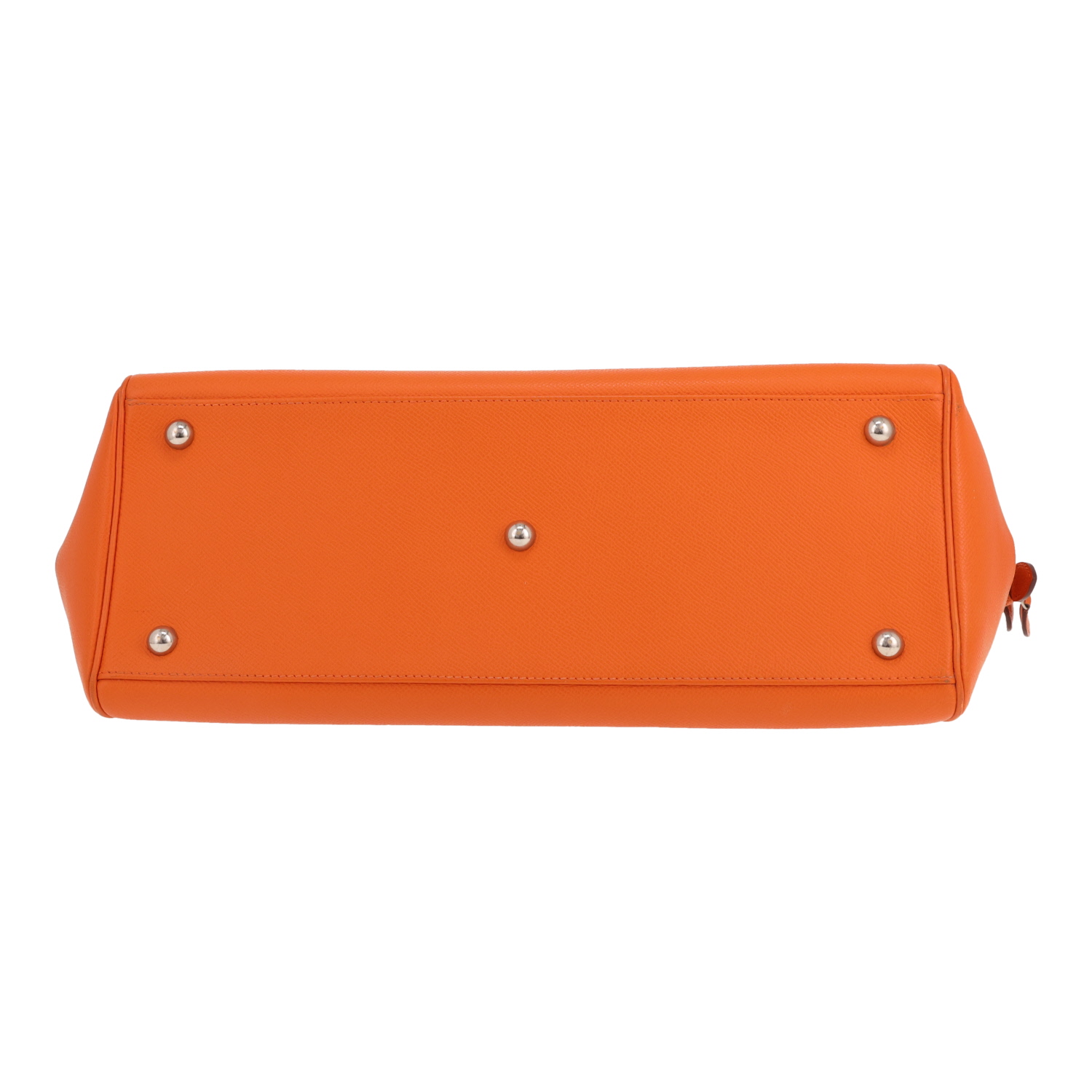 Hermès  Paris-Bombay handbag  in orange epsom leather - Detail D1