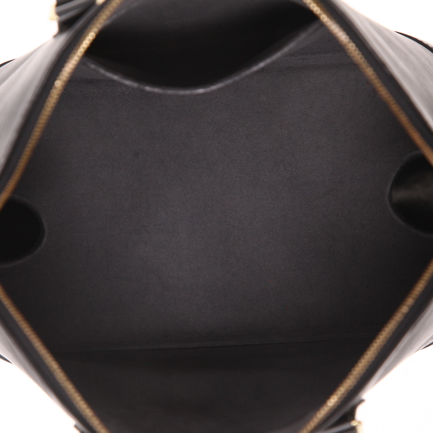 Sac à main Louis Vuitton  Alma petit modèle  en cuir épi noir - Detail D3