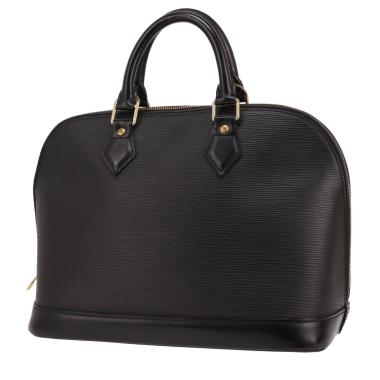Sac à main Louis Vuitton  Alma petit modèle  en cuir épi noir