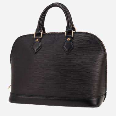 Sac à main Louis Vuitton  Alma petit modèle  en cuir épi noir