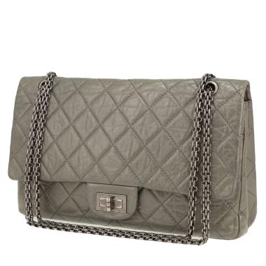 Borsa a tracolla Chanel  2.55 in pelle trapuntata grigia