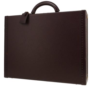 Valise Louis Vuitton  President en cuir taiga marron