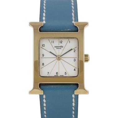 Orologio Hermès Heure H in oro placcato e acciaio Circa 2010