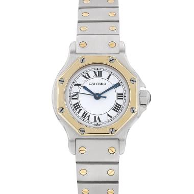 Reloj Cartier Santos Octogonale de oro y acero Ref: Cartier - 0907  Circa 1990