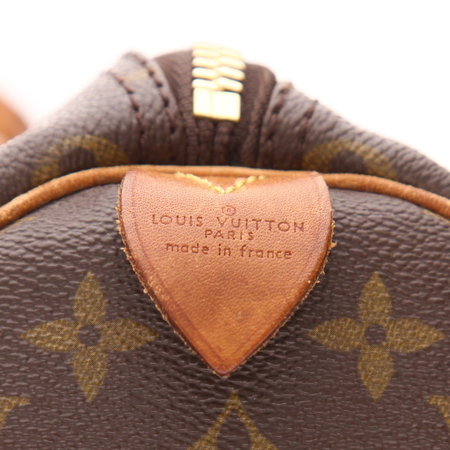 Louis Vuitton  Keepall 45 travel bag  in brown monogram canvas  and natural leather - Detail D2
