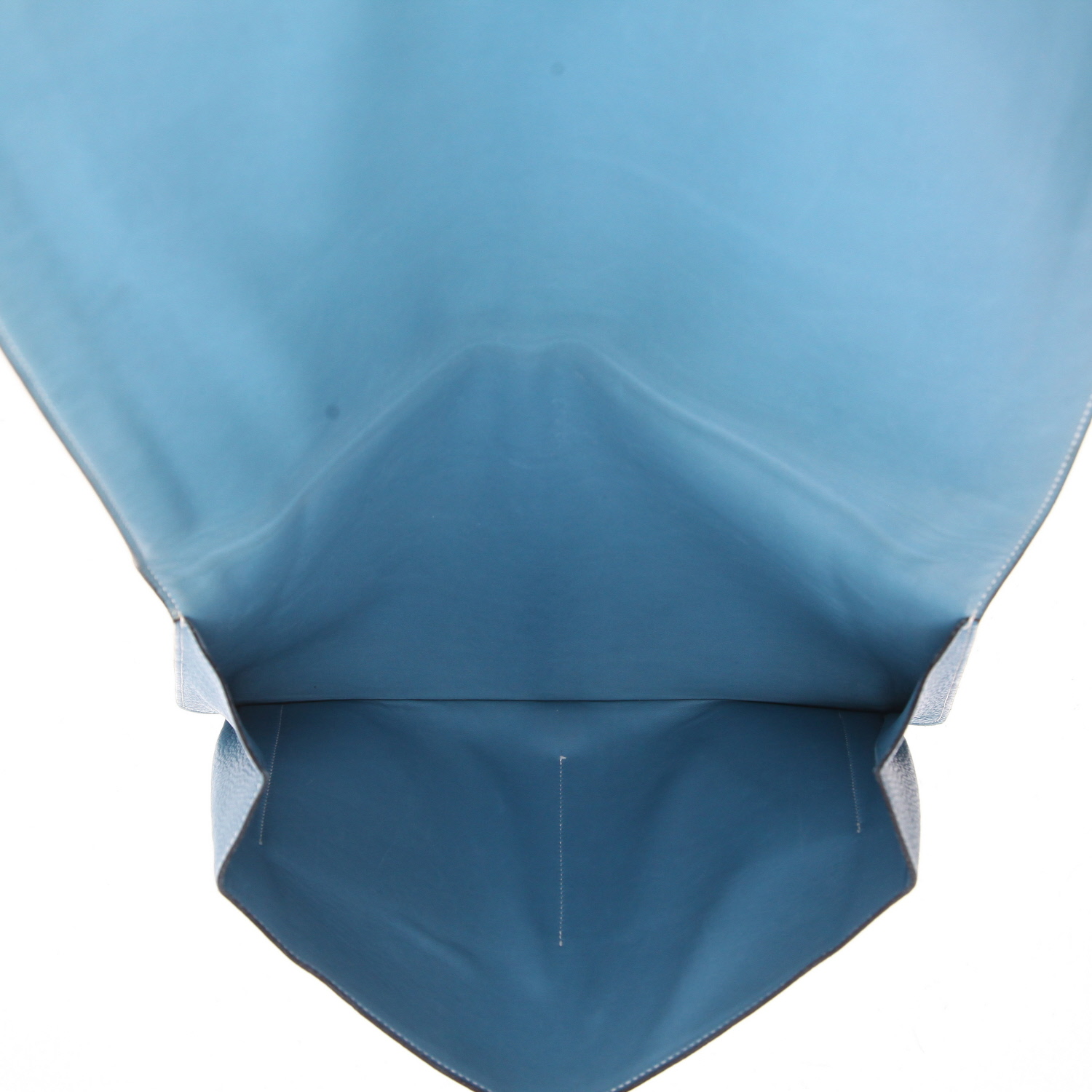 Hermès  Bearn pouch  in blue jean togo leather - Detail D3