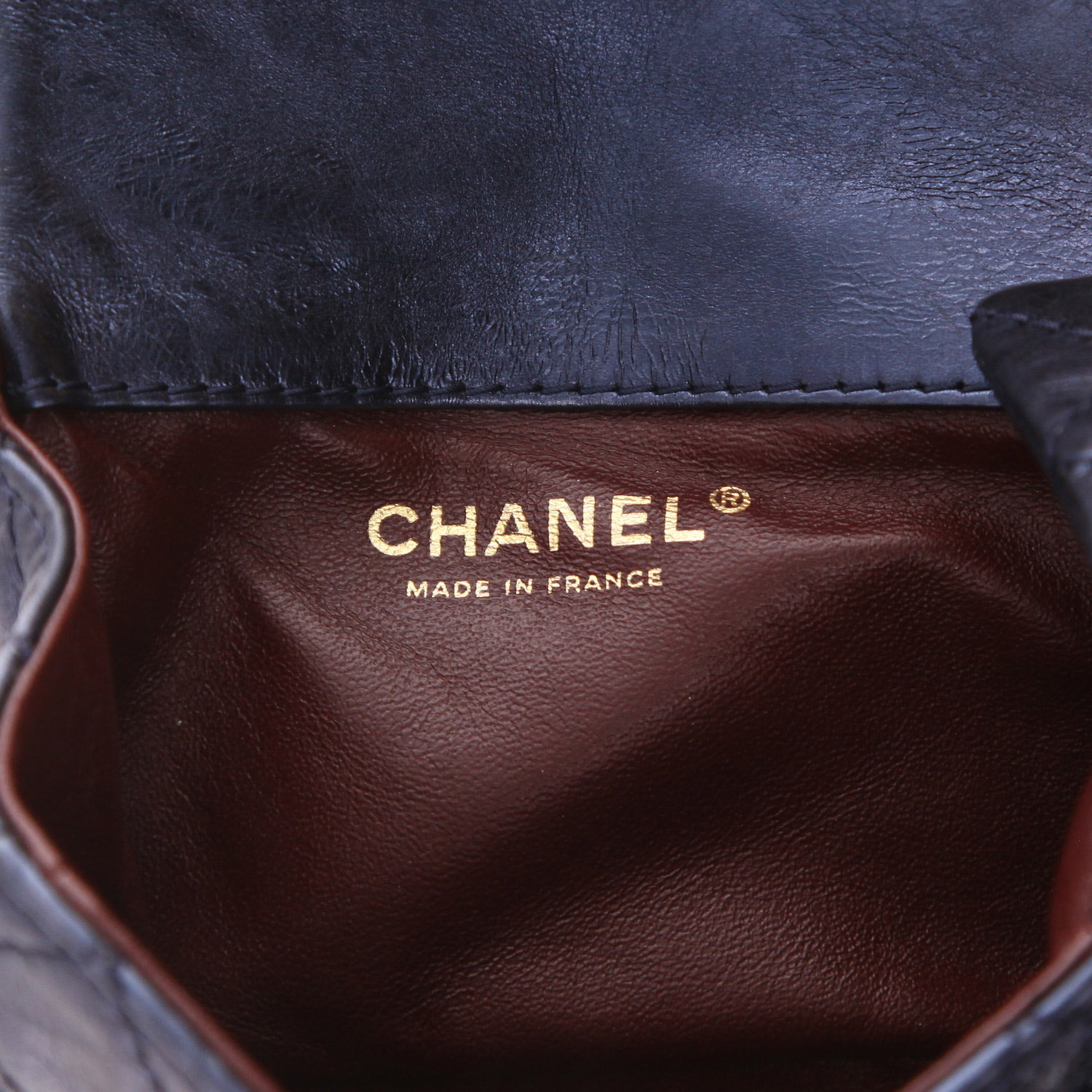 Sac porté épaule Chanel  Chanel 2.55 Baguette en cuir matelassé bleu - Detail D2