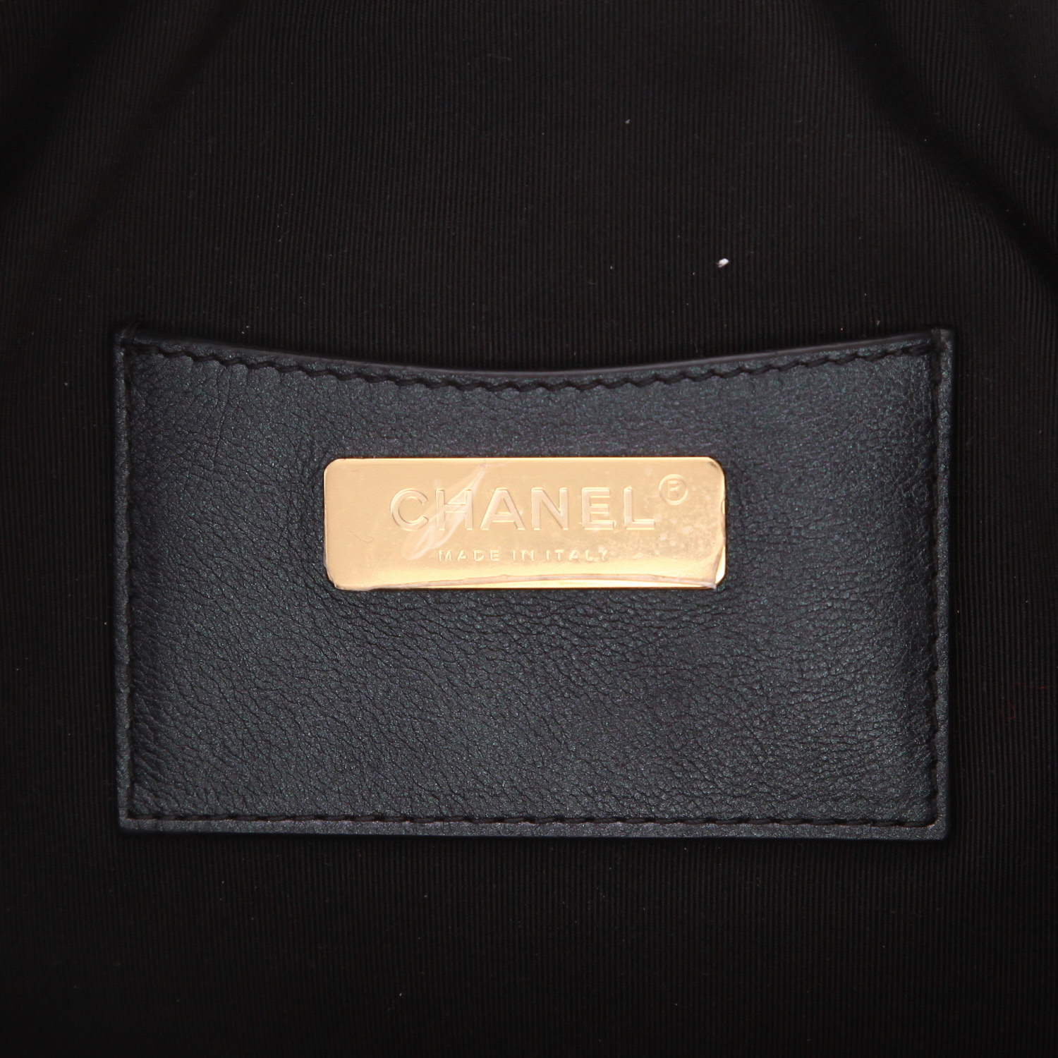 Chanel   clutch-belt  in black quilted leather - Detail D2