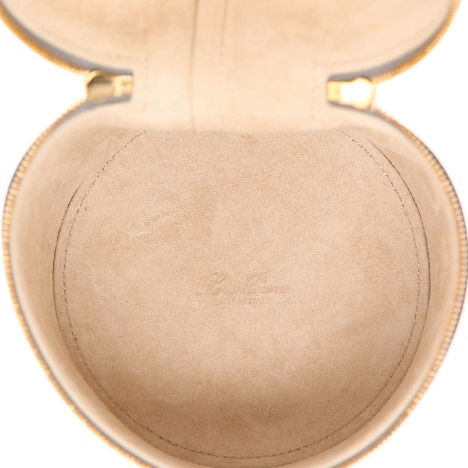 Bolso de mano Loro Piana  Extra Case en cuero granulado gris - Detail D3