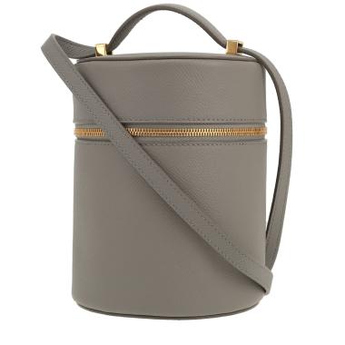 Borsa Loro Piana  Extra Case in pelle martellata grigia