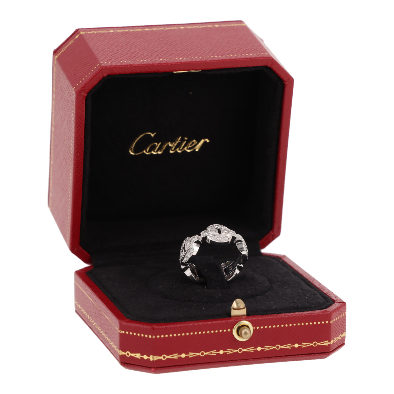 Sortija Cartier Himalia de oro blanco y diamantes - Detail D2