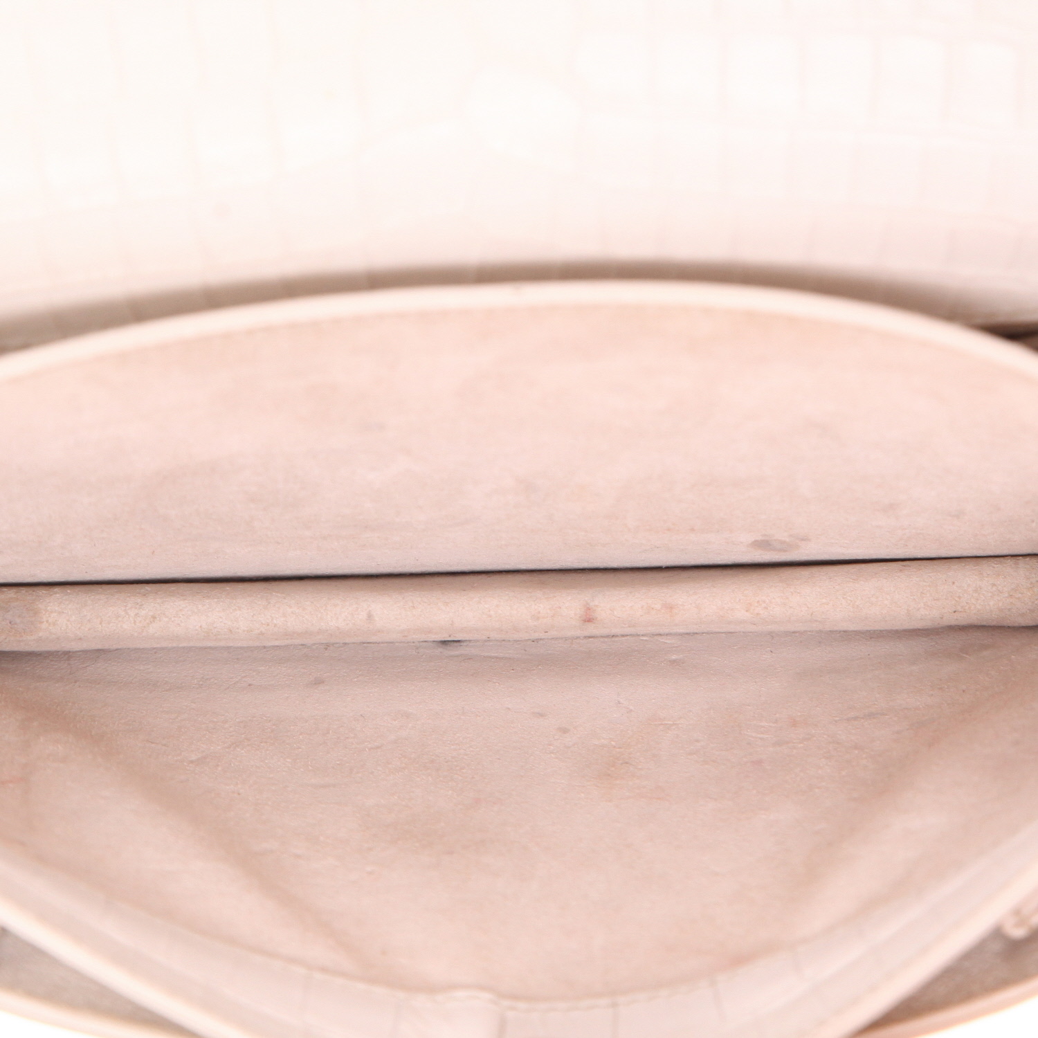 Bolso bandolera Saint Laurent  Sunset modelo mediano  en cuero blanco - Detail D4