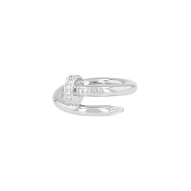 Cartier Juste un clou ring in white gold and diamonds