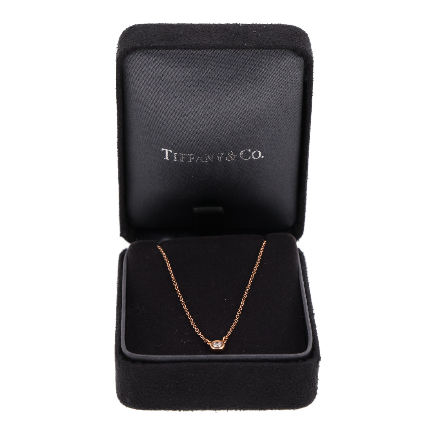 Collana Tiffany & Co Diamonds By The Yard in oro rosa e diamante - Detail D2