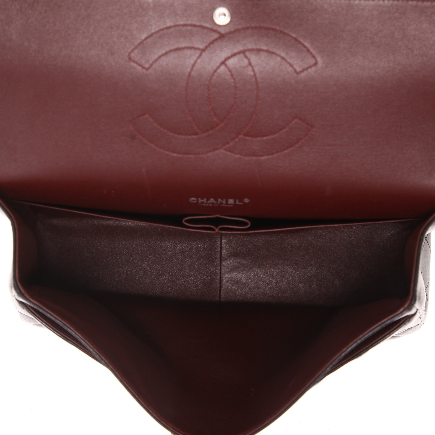 Bolso bandolera Chanel  Timeless Maxi Jumbo en cuero acolchado negro - Detail D3