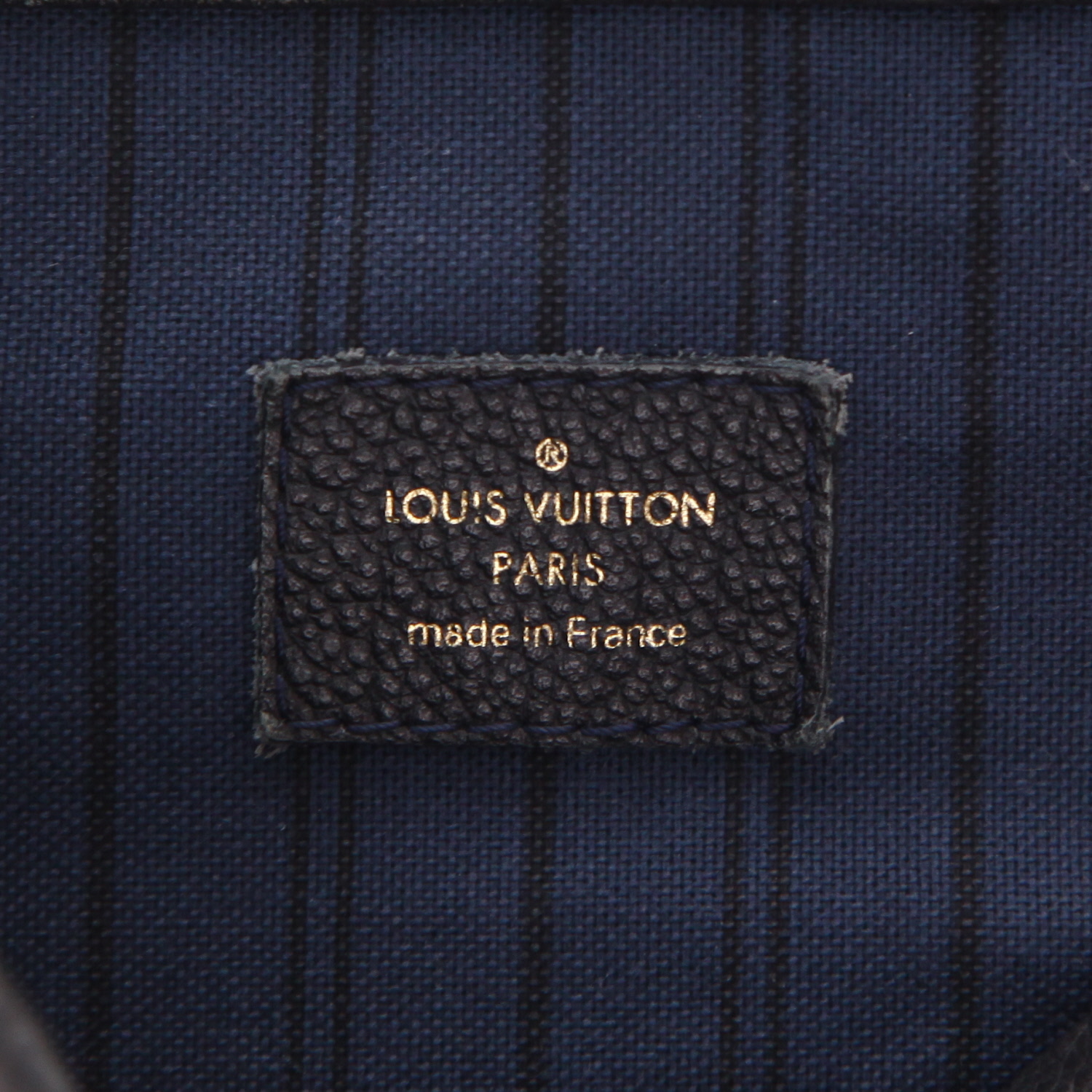 Bolso de mano Louis Vuitton  Artsy en cuero monogram huella azul - Detail D2