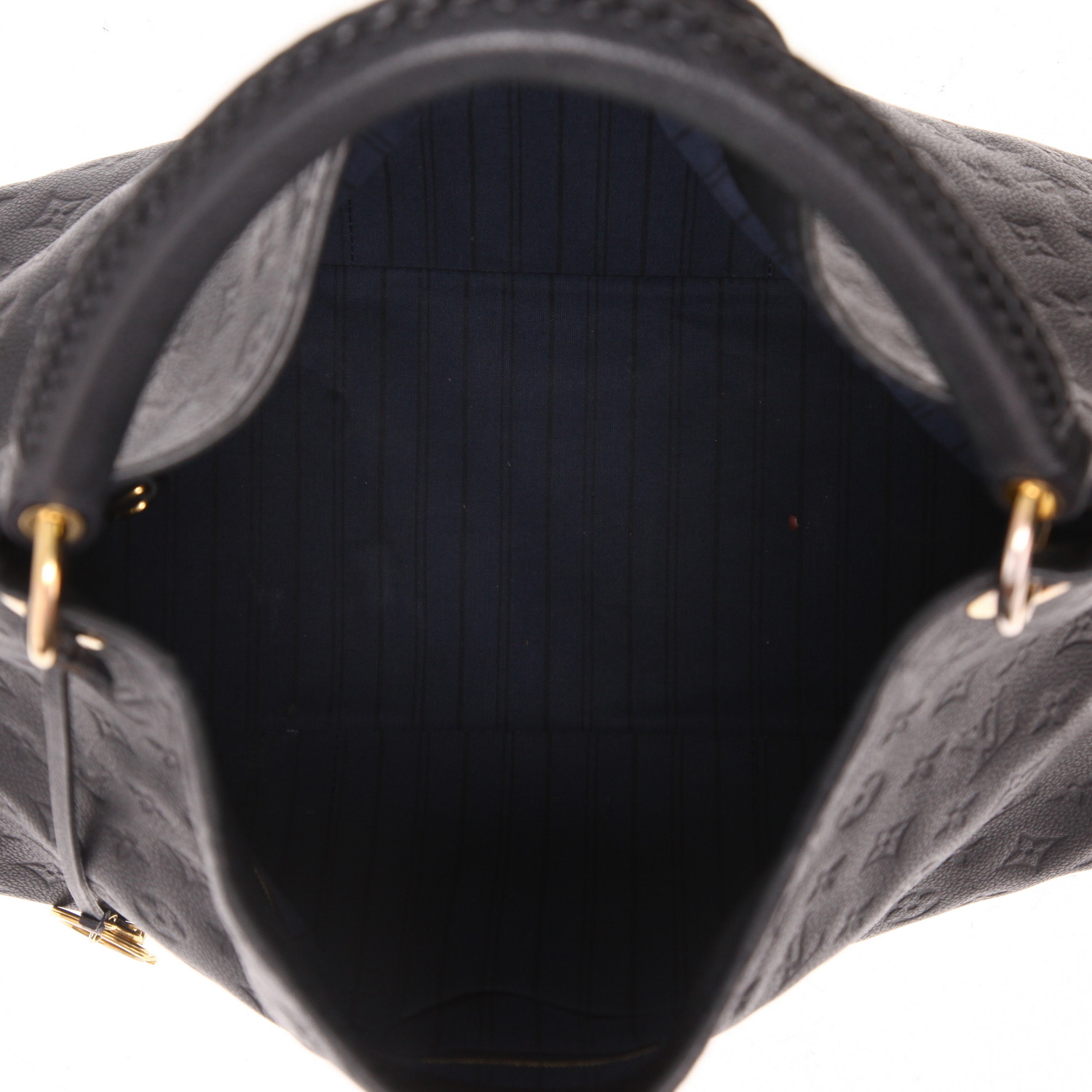 Bolso de mano Louis Vuitton  Artsy en cuero monogram huella azul - Detail D3