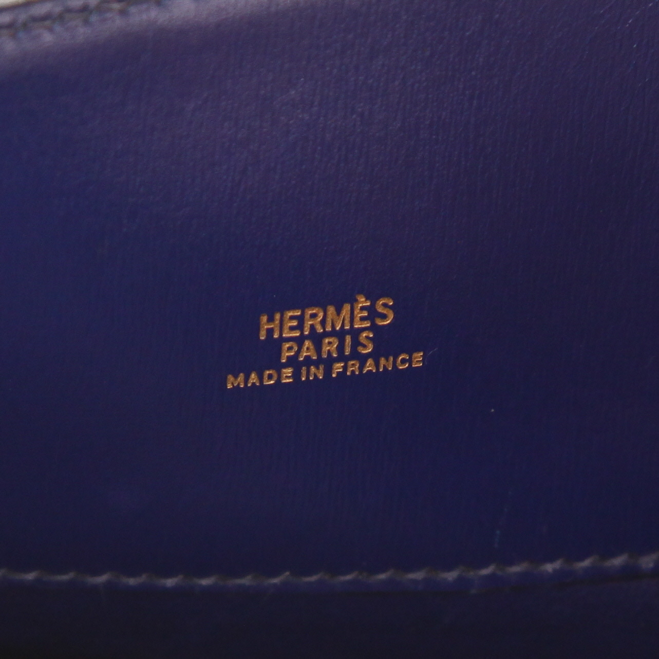 Borsa a tracolla Hermès  Kelly Sport modello piccolo  in pelle box blu Zaffiro - Detail D2