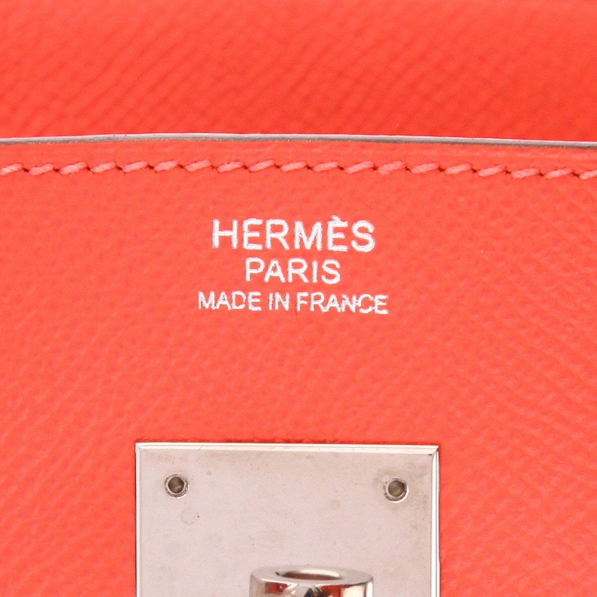 Borsa Hermès  Birkin 30 cm in pelle Epsom rosa Jaipur - Detail D2
