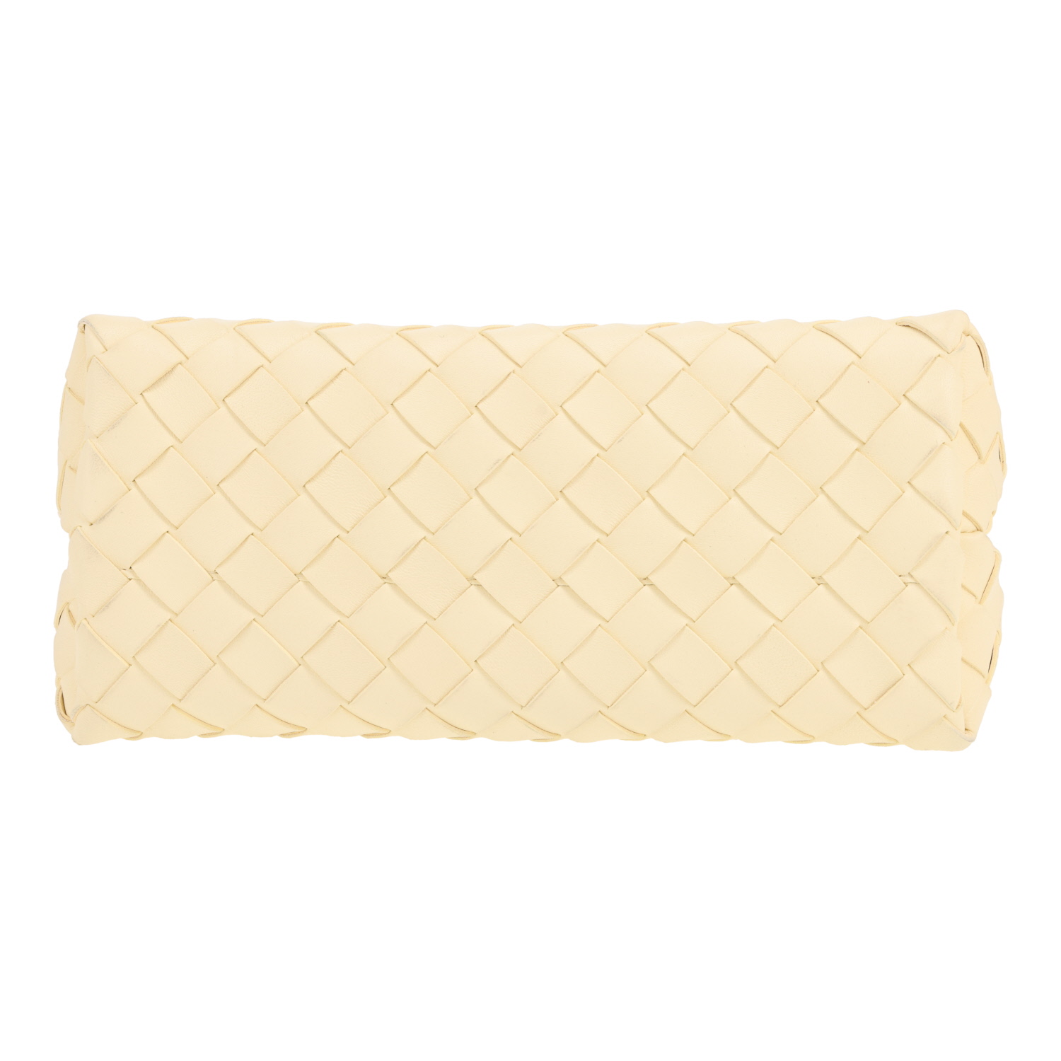 Sac bandoulière Bottega Veneta  Andiamo en cuir intrecciato jaune - Detail D1