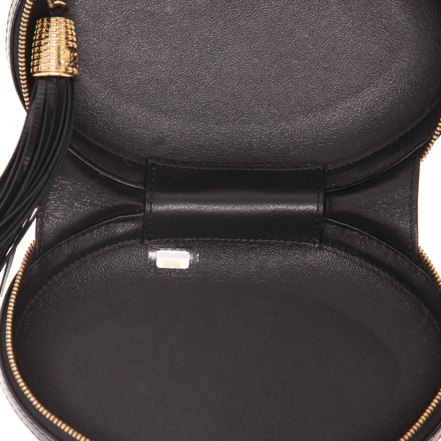 Bolso joya Chanel  Editions Limitées en cuero negro y blanco - Detail D3