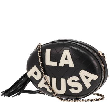 Bolso joya Chanel  Editions Limitées en cuero negro y blanco