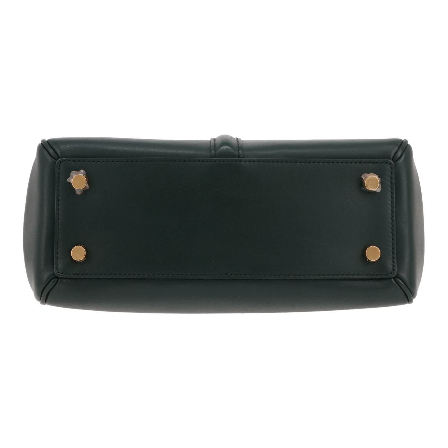 Sac bandoulière Celine  16 en cuir vert - Detail D1