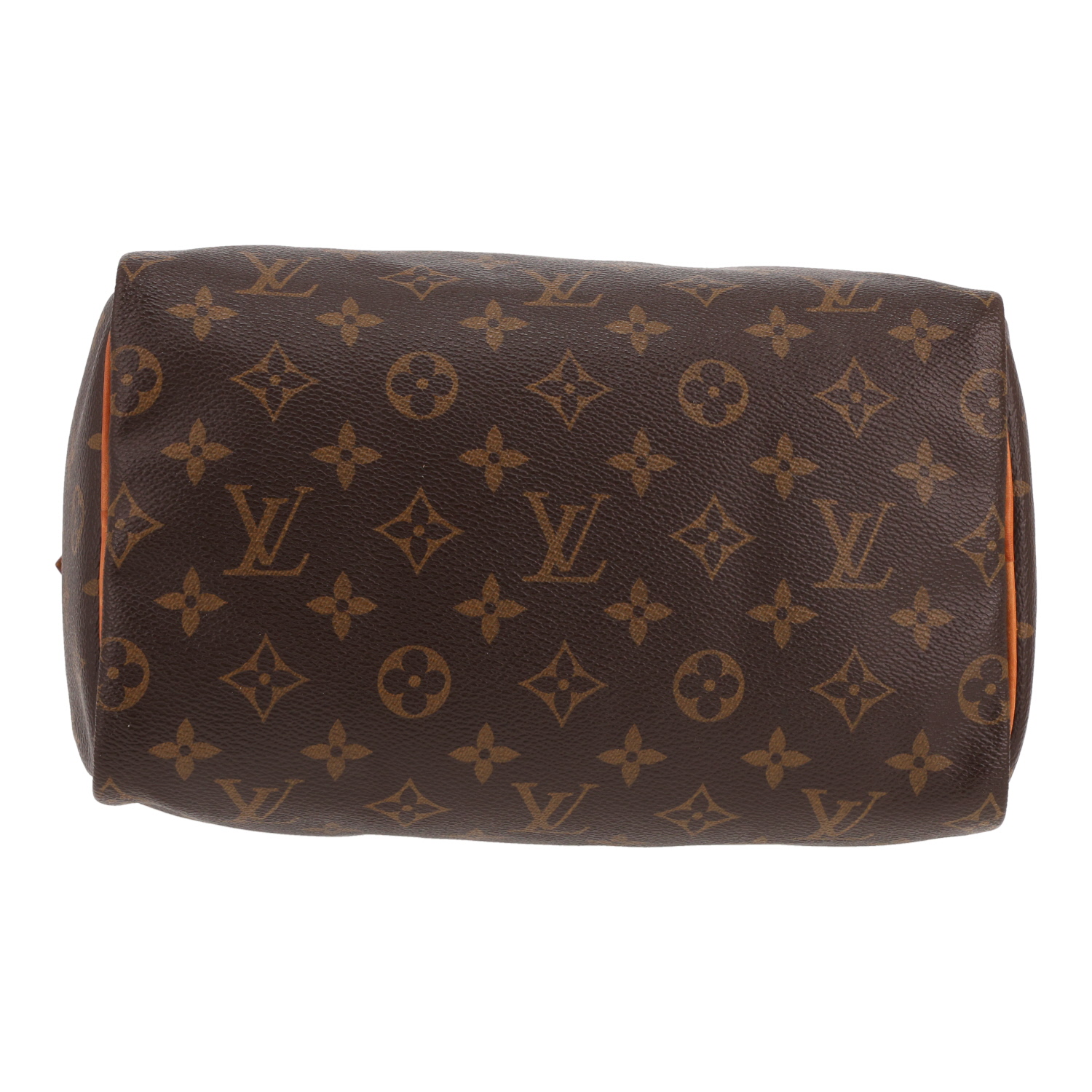 Louis Vuitton  Speedy 25 handbag  in brown monogram canvas  and natural leather - Detail D1