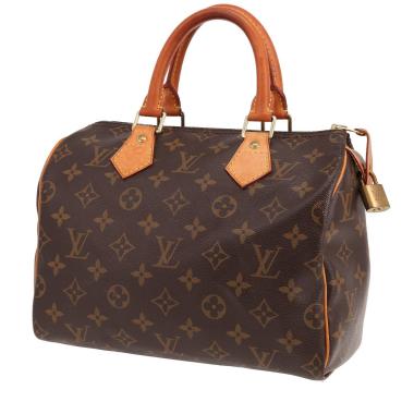 Borsa Louis Vuitton  Speedy 25 in tela monogram marrone e pelle naturale