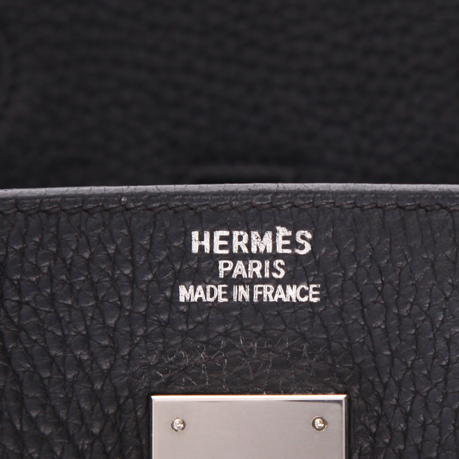 Sac à main Hermès  Birkin 35 cm en cuir togo noir - Detail D2