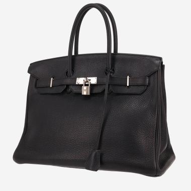 Sac à main Hermès  Birkin 35 cm en cuir togo noir