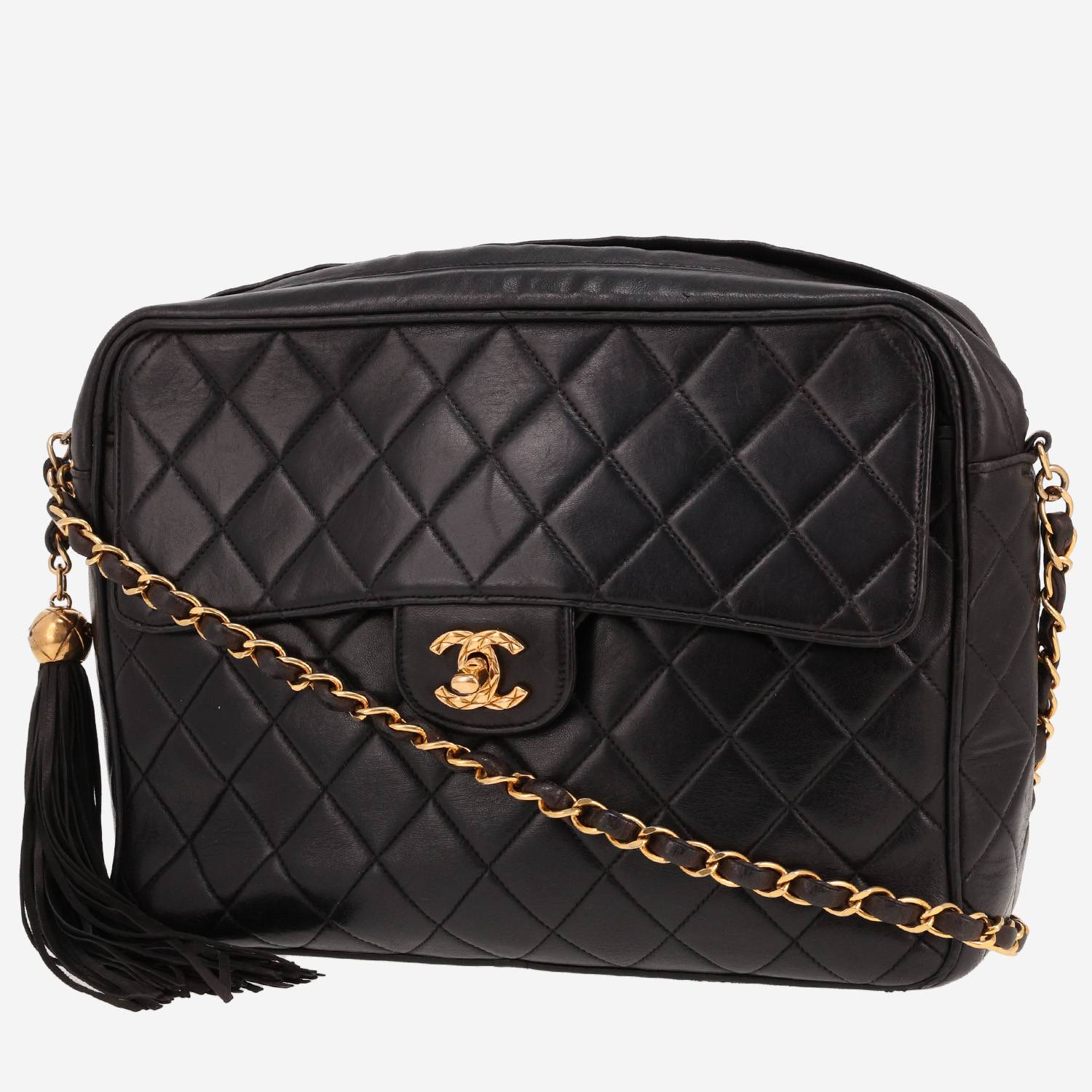 Borsa a tracolla Chanel  Vintage in pelle trapuntata nera