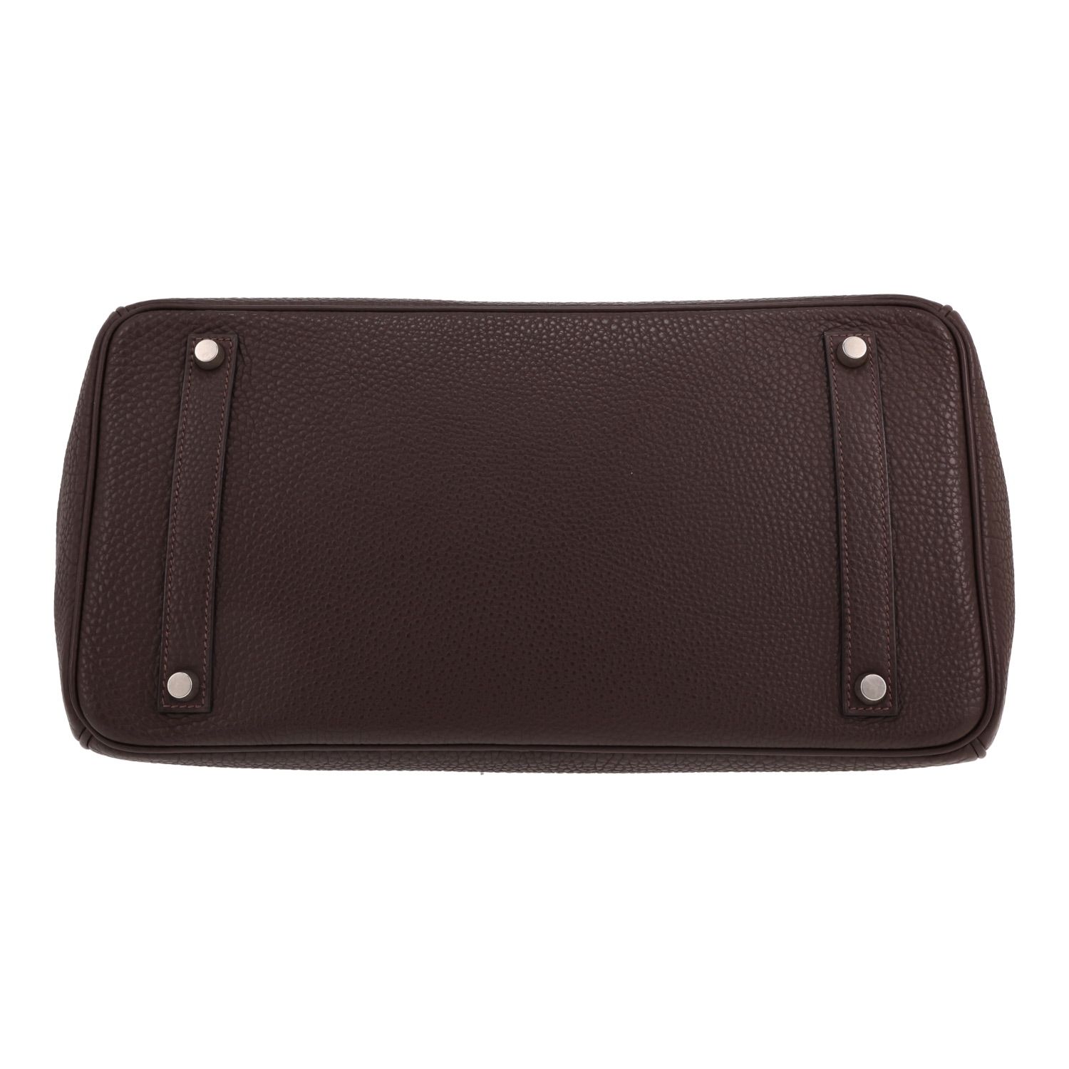 Borsa Hermès  Birkin 35 cm in pelle togo marrone - Detail D1