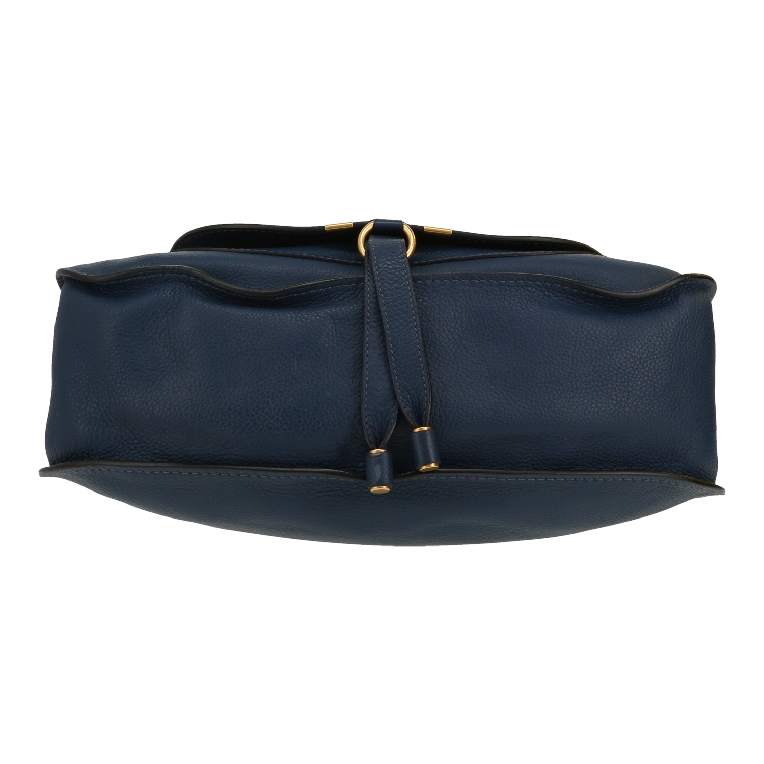 Borsa Chloé  Marcie in pelle martellata blu - Detail D1