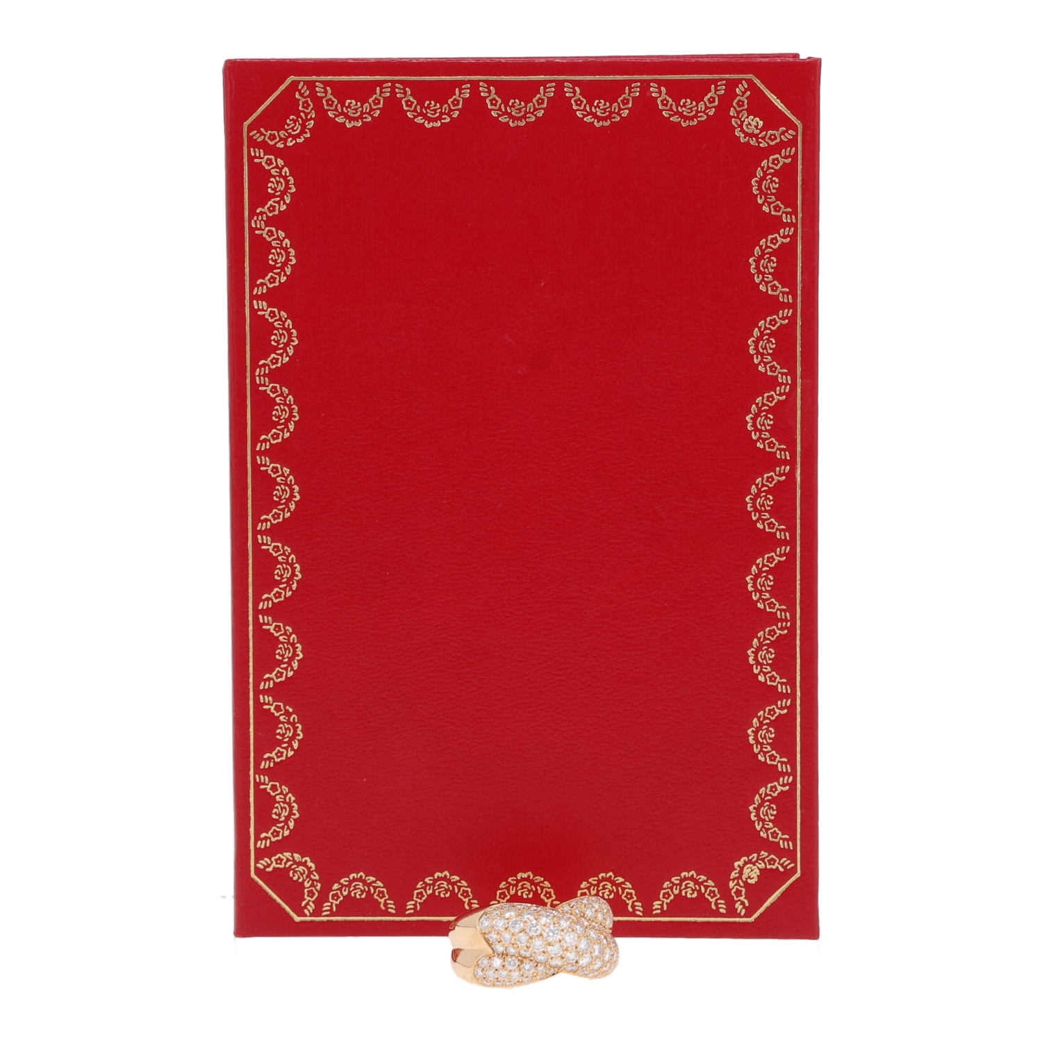 Cartier Colisée ring in yellow gold and diamonds - Detail D2