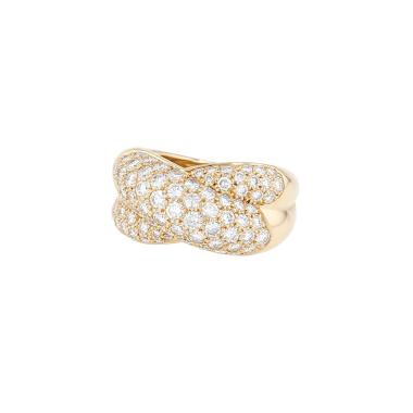 Cartier Colisée ring in yellow gold and diamonds