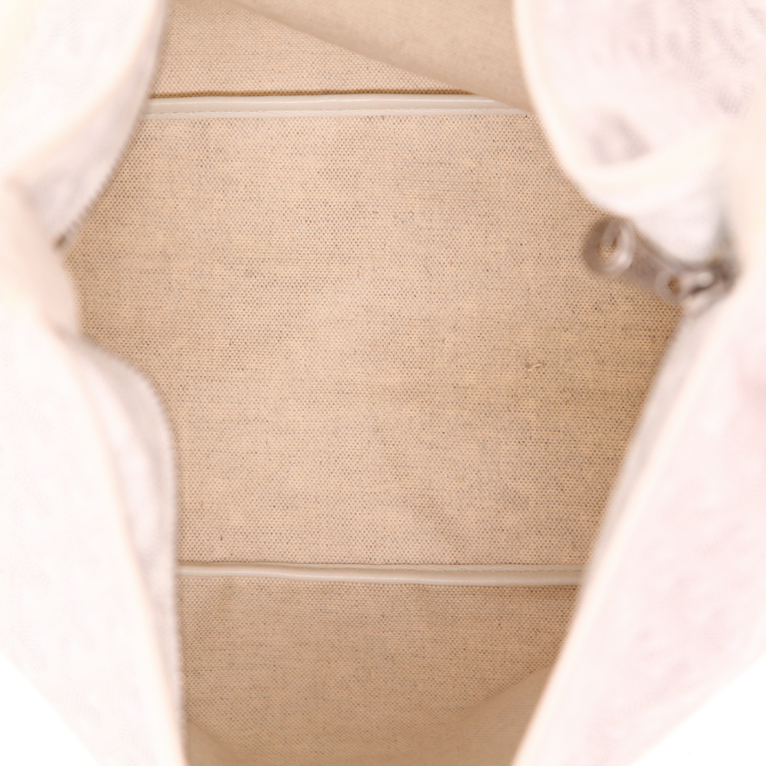 Sac à main Goyard  Hobo Bohème en toile Goyardine blanche et cuir blanc - Detail D3