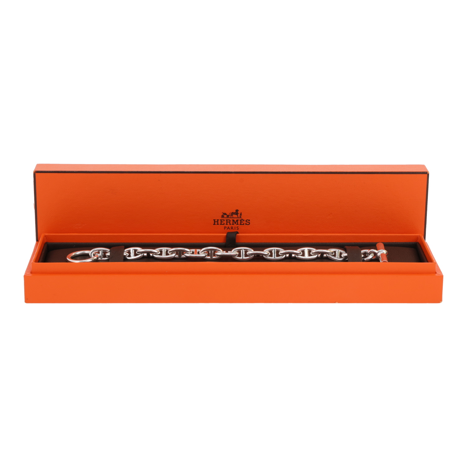 Bracelet Hermès Chaîne d'Ancre petit modèle en argent - Detail D2