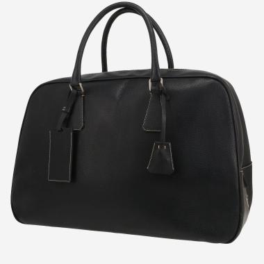 Sac de voyage Prada   en cuir noir